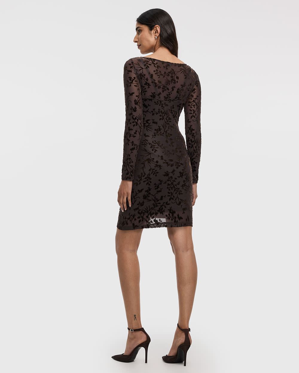 Long-Sleeve Bodycon Mini Dress